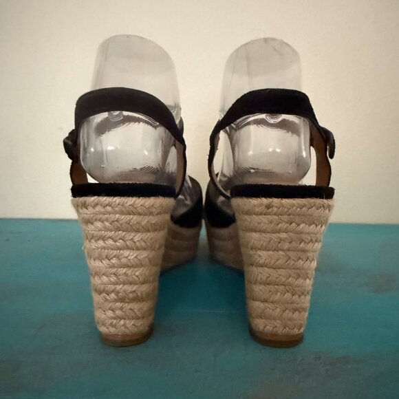 Coach Farren Suede Snake & Chalk Platform Sandals Sz 8 - Picture 5 of 9